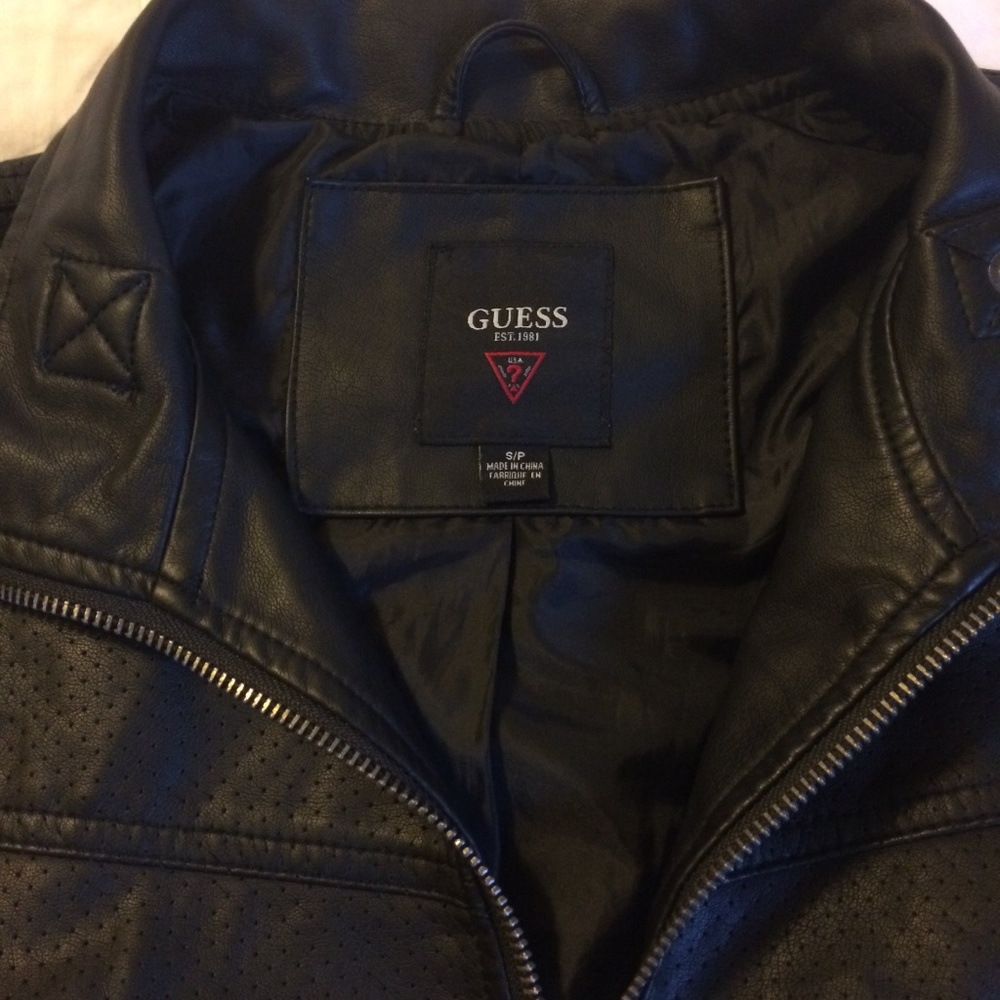 Guess Faux Leather Moto Jacket